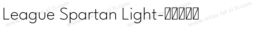 League Spartan Light字体转换
